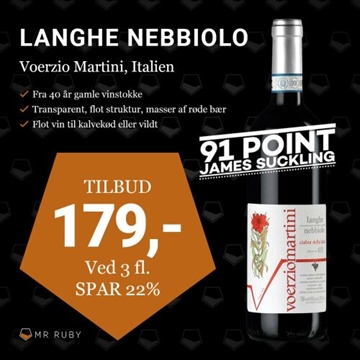2017 Langhe Nebbiolo, Ciabot della Luna, Voerzio Martini, Italien